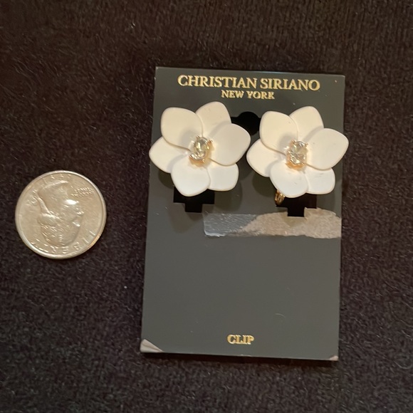 Christian Siriano Jewelry Clipon Magnolia Earrings Christian